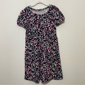 New! SO Floral Cottagecore Ombré Puff Sleeve Tee Shirt Dress